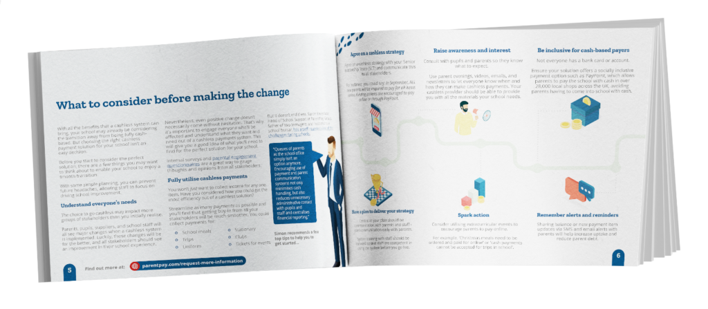Inside spread mockup Inside the Ultimate Guide to School Payments